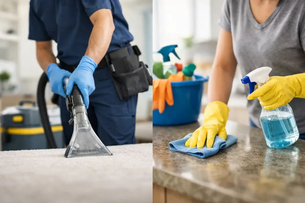 Professional Cleaning vs Doing It Yourself